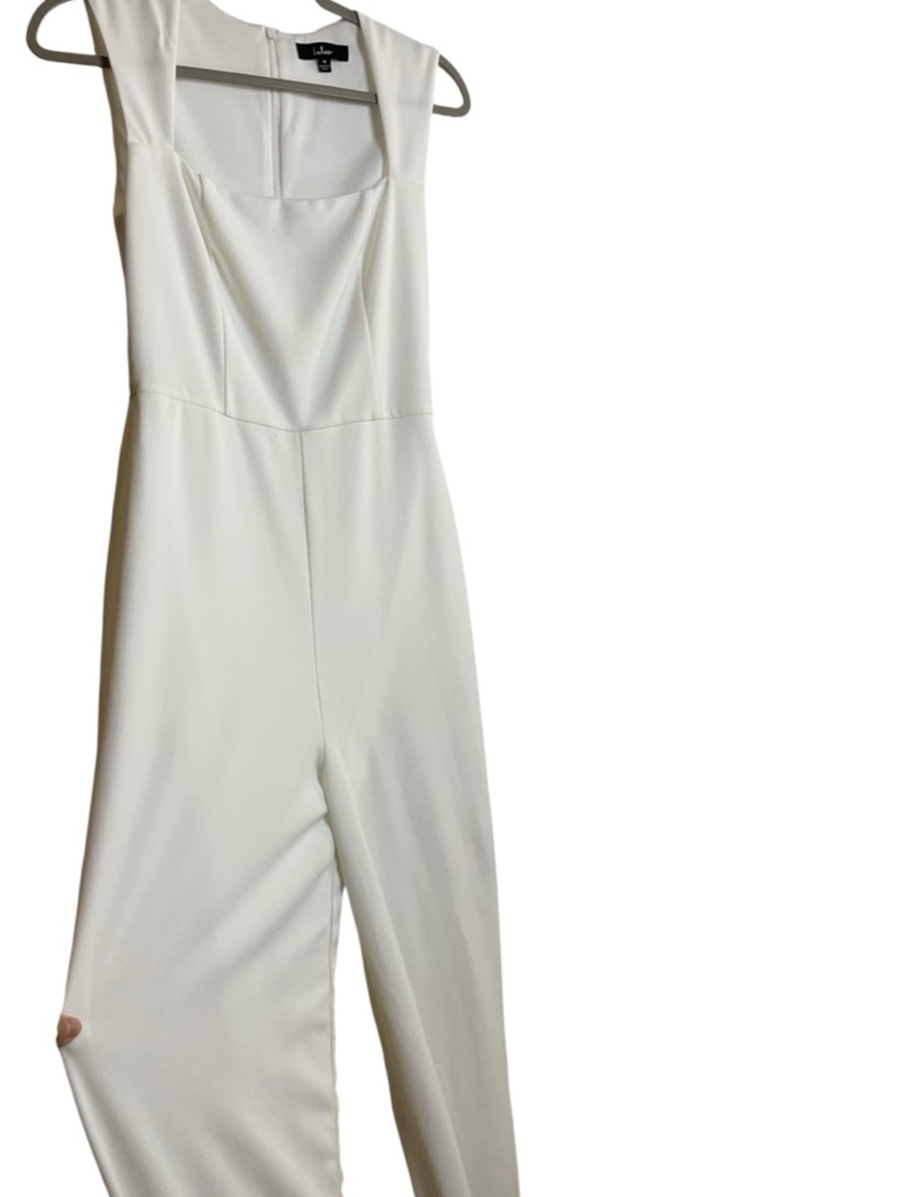Lulus White Wide Leg Jumpsuit Sleeveless Elegant Size M - Picture 2 of 11